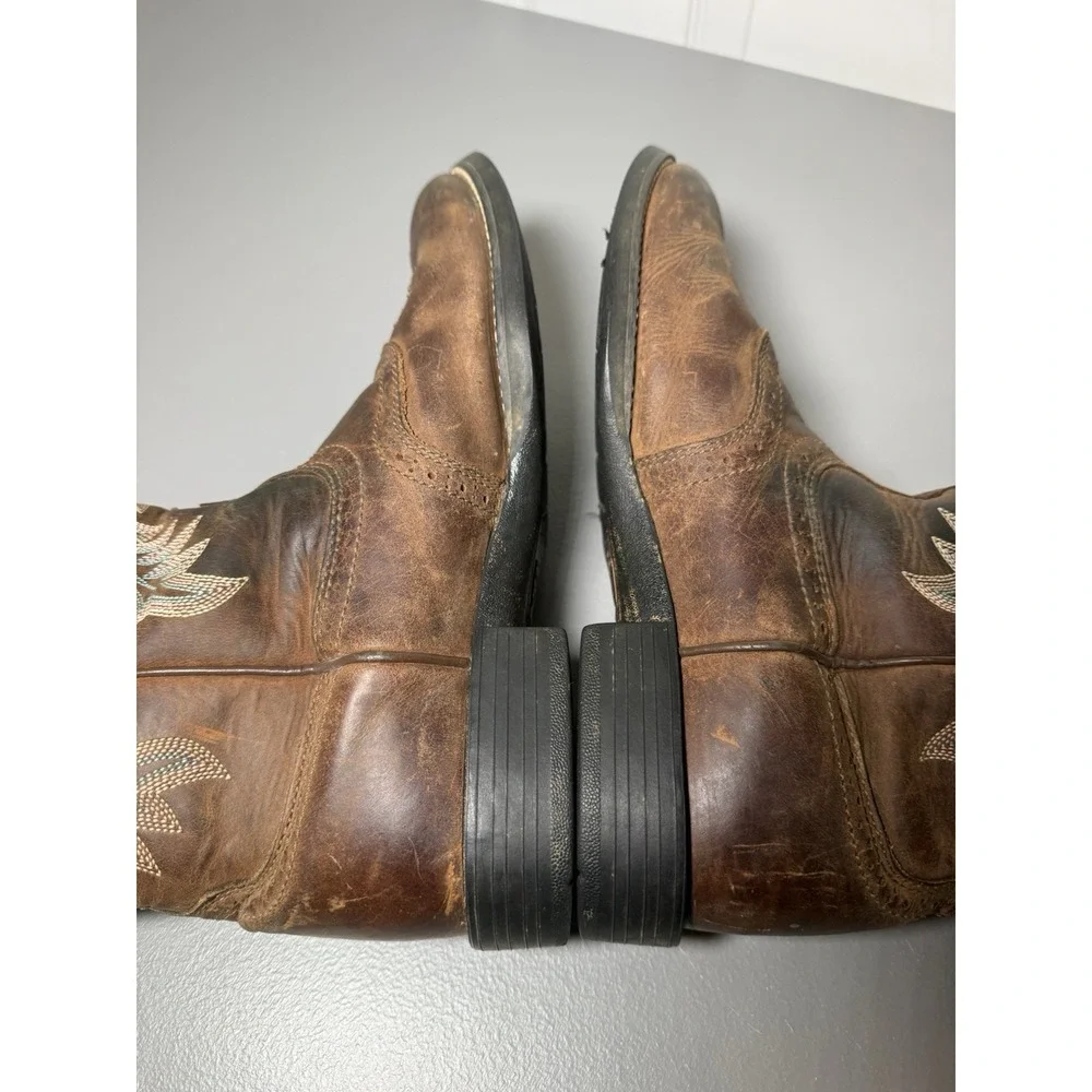 Ariat Heritage Stockman Women's 8.5B Western Cowboy Boots Driftwood Brown 29427